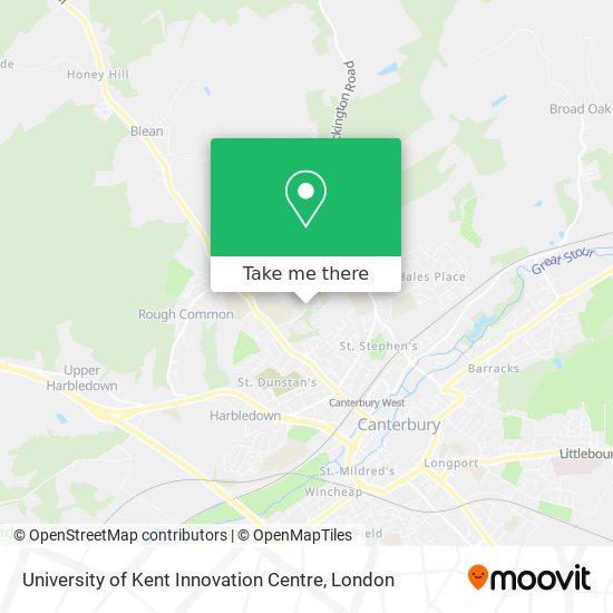 University of Kent Innovation Centre map
