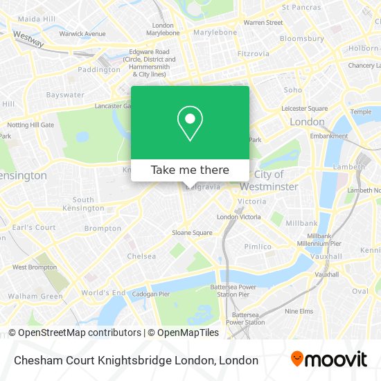 Chesham Court Knightsbridge London map