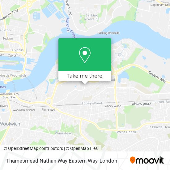 Thamesmead Nathan Way Eastern Way map