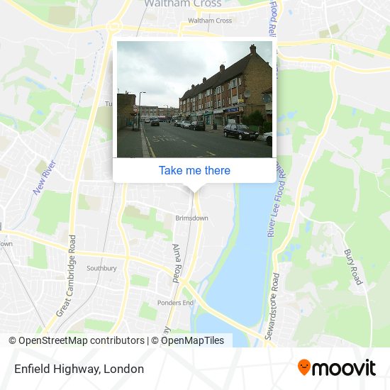 Enfield Highway map