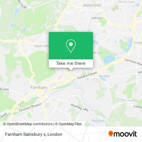 Farnham Sainsbury s map
