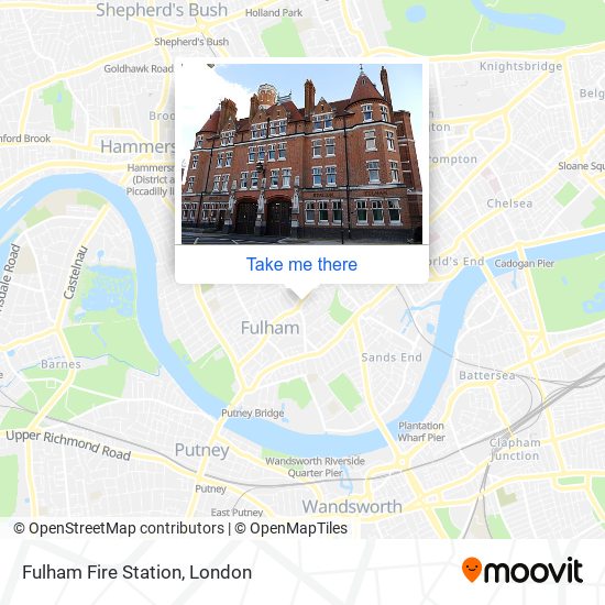 Fulham Fire Station map