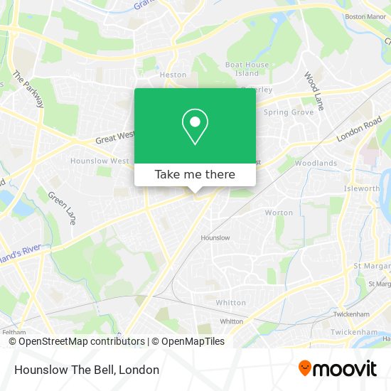 Hounslow The Bell map