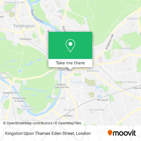 Kingston Upon Thames Eden Street map