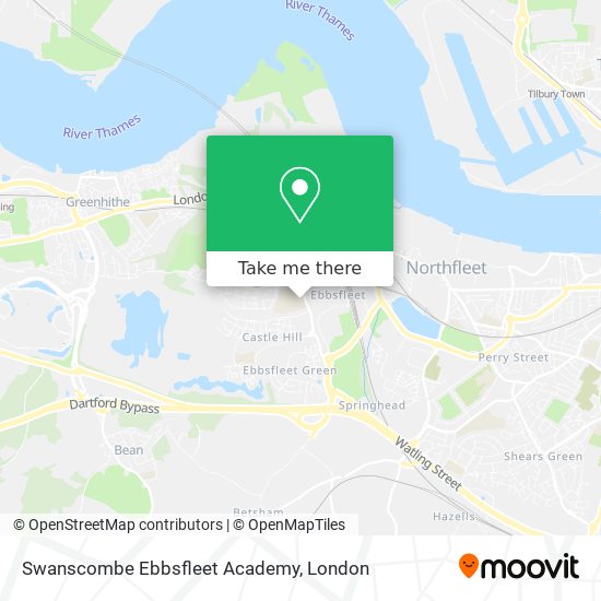 Swanscombe Ebbsfleet Academy map