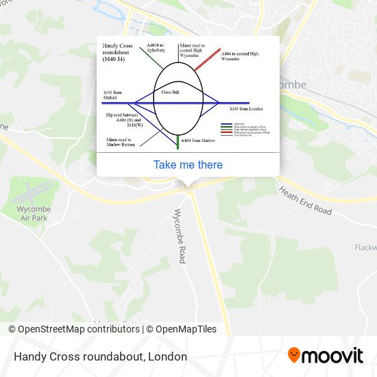 Handy Cross roundabout map