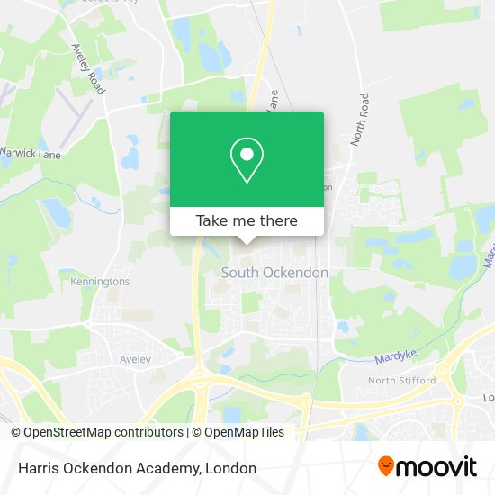 Harris Ockendon Academy map