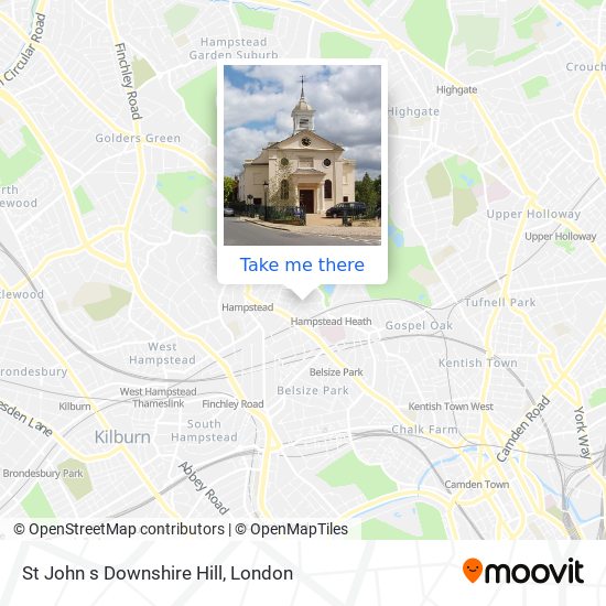 St John s Downshire Hill map