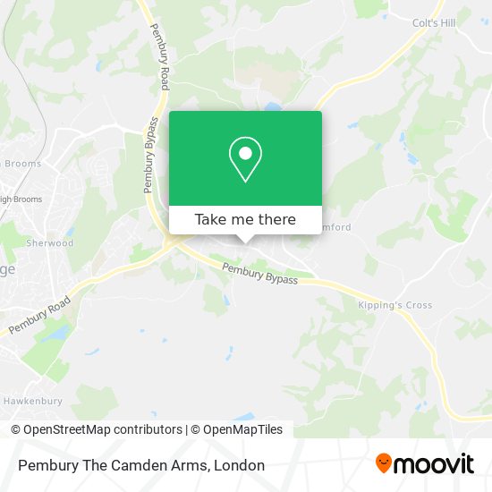 Pembury The Camden Arms map
