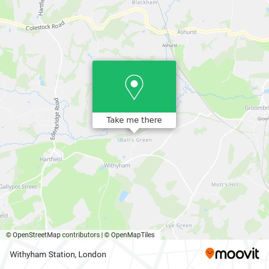 Withyham Station map