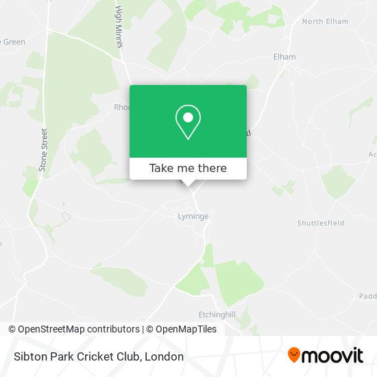 Sibton Park Cricket Club map