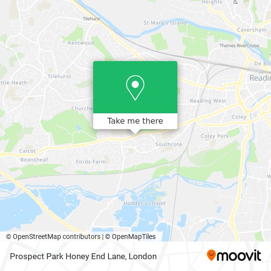 Prospect Park Honey End Lane map