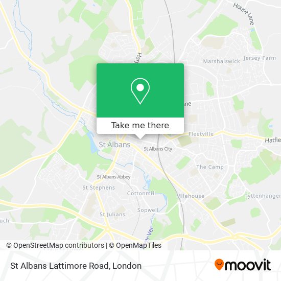 St Albans Lattimore Road map