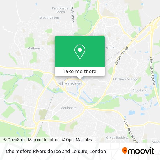 Chelmsford Riverside Ice and Leisure map