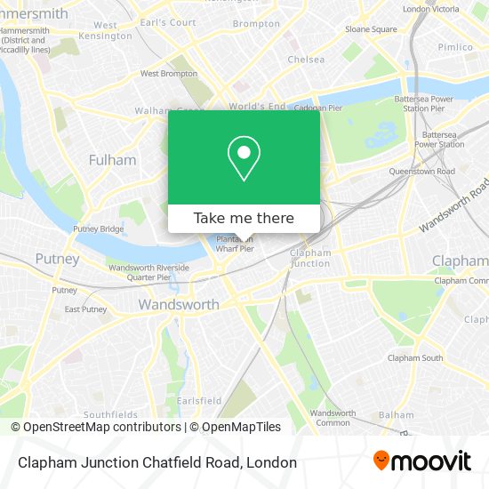 Clapham Junction Chatfield Road map