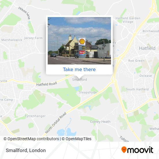 Smallford map