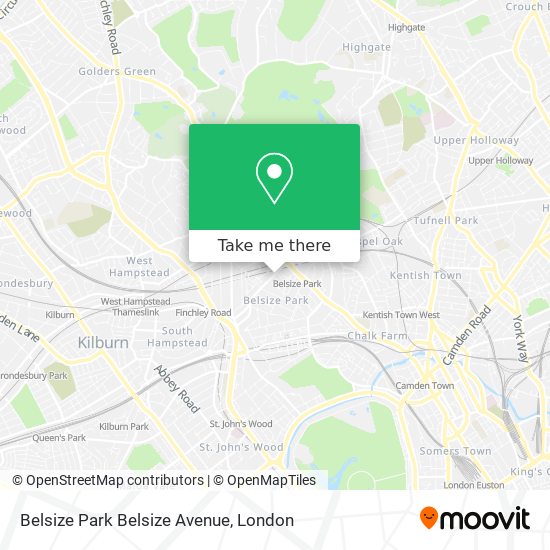 Belsize Park Belsize Avenue map