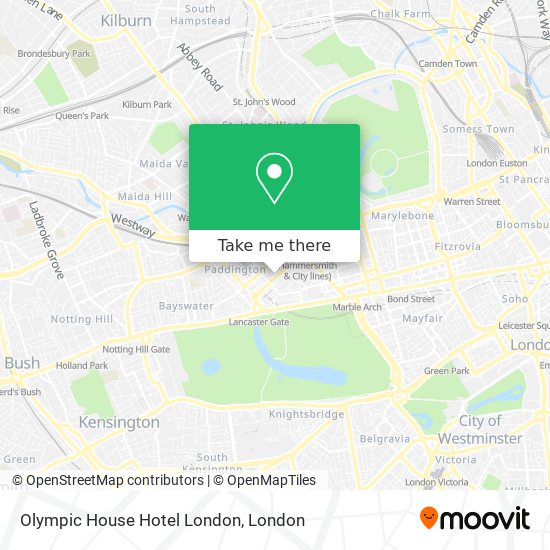 Olympic House Hotel London map