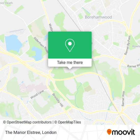 The Manor Elstree map