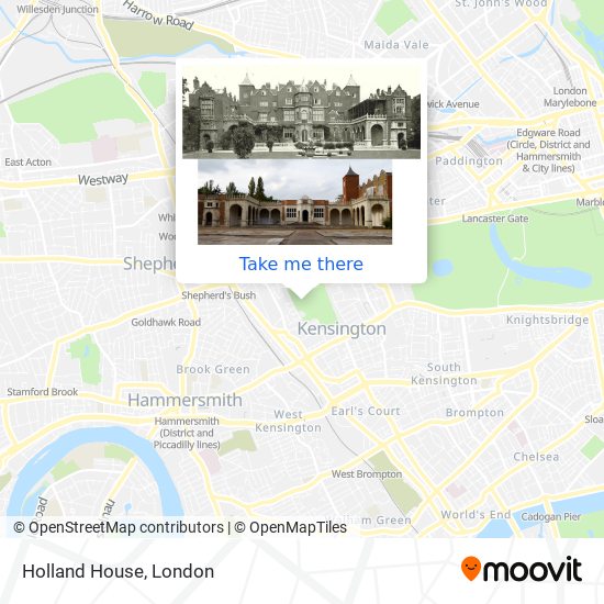 Holland House map
