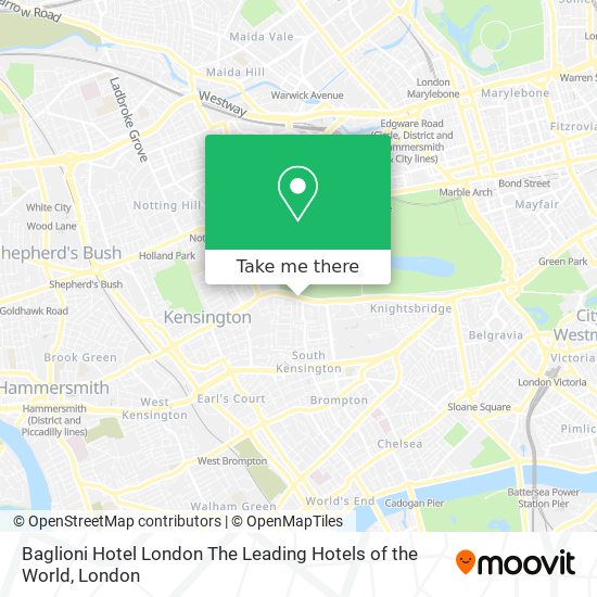 Baglioni Hotel London The Leading Hotels of the World map