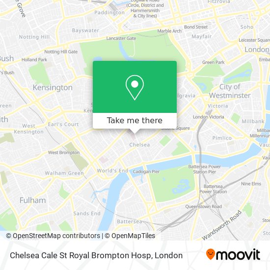 Chelsea Cale St Royal Brompton Hosp map