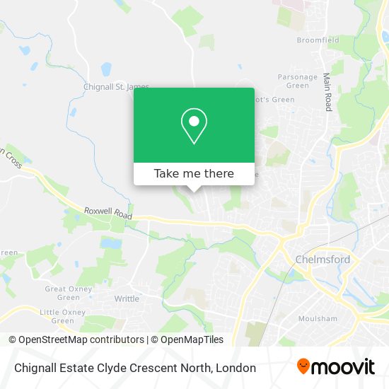 Chignall Estate Clyde Crescent North map