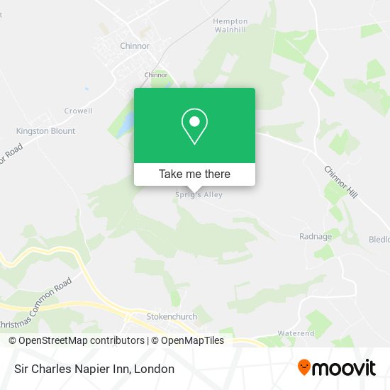 Sir Charles Napier Inn map
