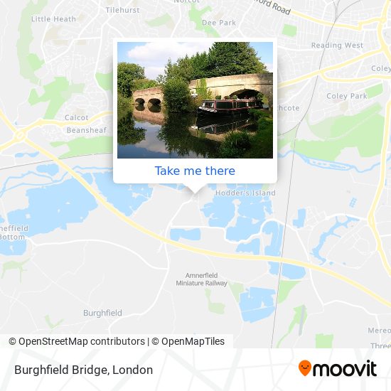 Burghfield Bridge map