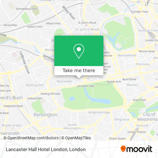 Lancaster Hall Hotel London map