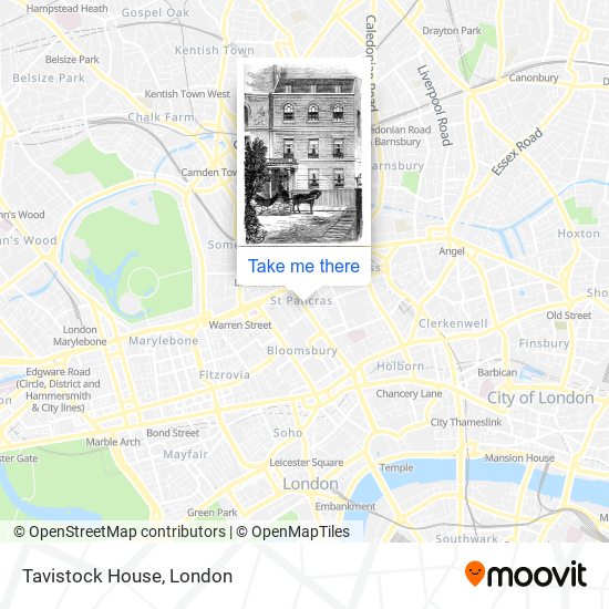 Tavistock House map