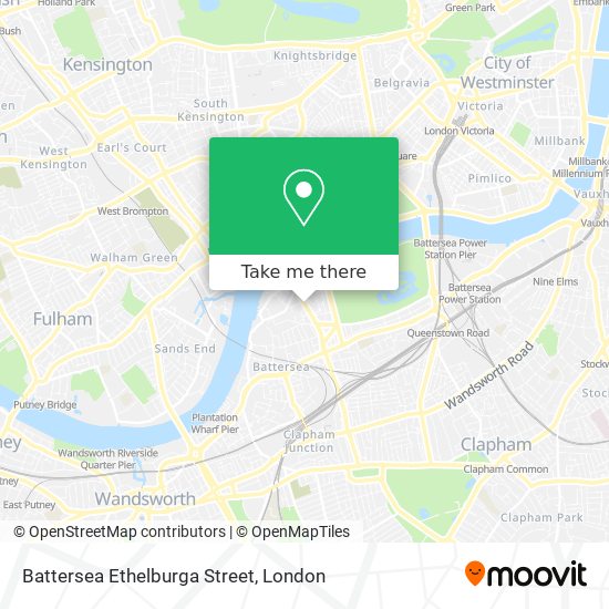 Battersea Ethelburga Street map