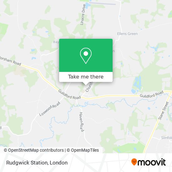Rudgwick Station map