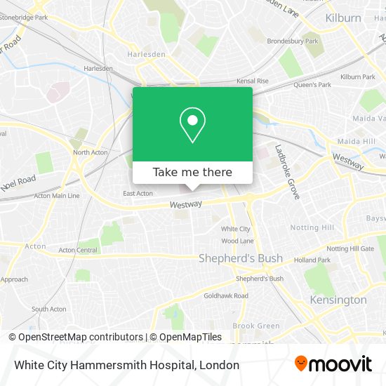 White City Hammersmith Hospital map