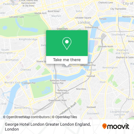 George Hotel London Greater London England map