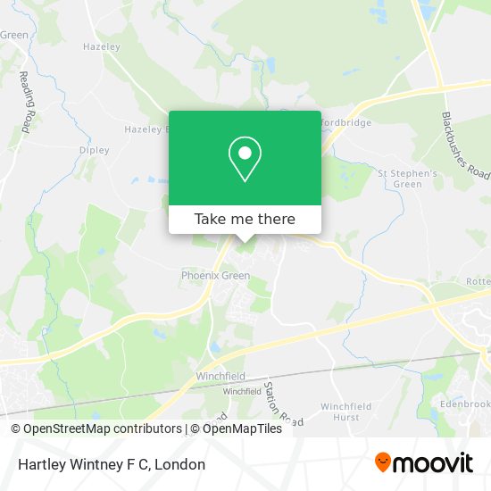 Hartley Wintney F C map