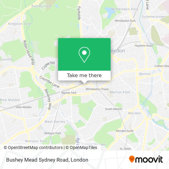 Bushey Mead Sydney Road map
