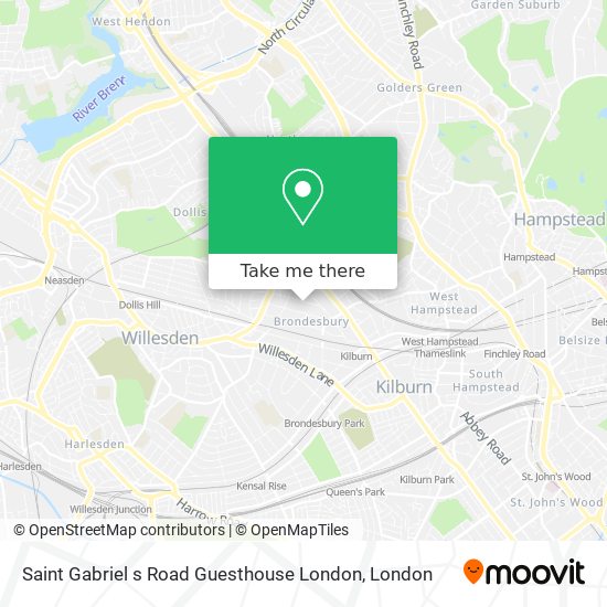 Saint Gabriel s Road Guesthouse London map