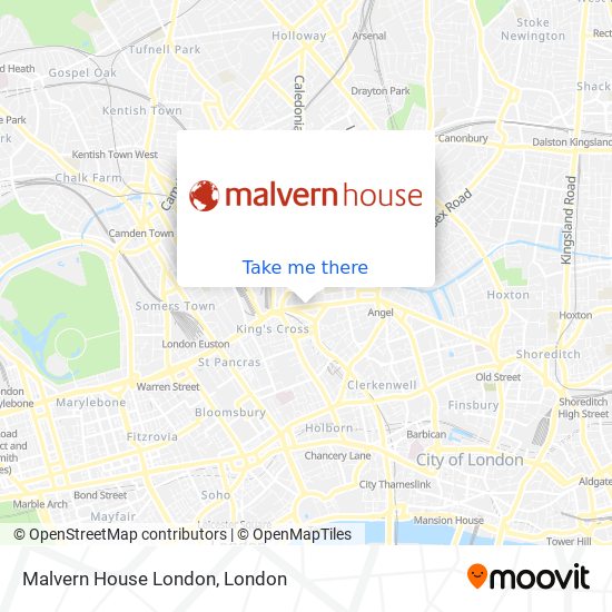 Malvern House London map