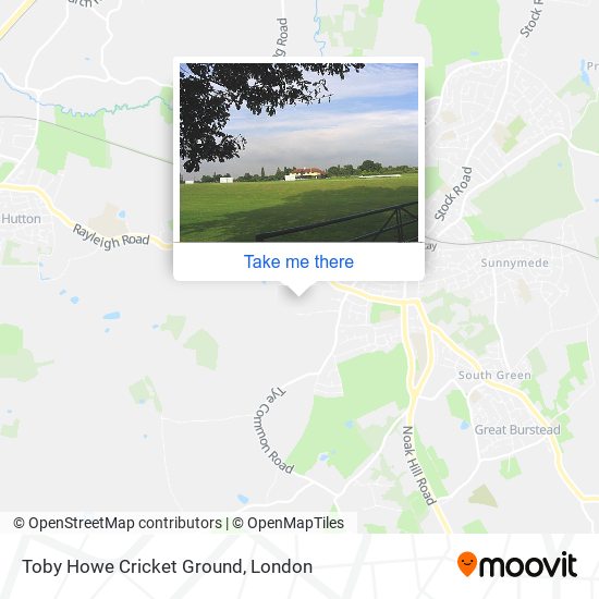 Toby Howe Cricket Ground map