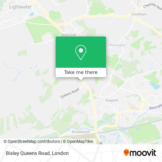 Bisley Queens Road map