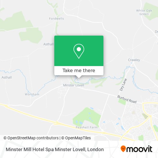 Minster Mill Hotel Spa Minster Lovell map