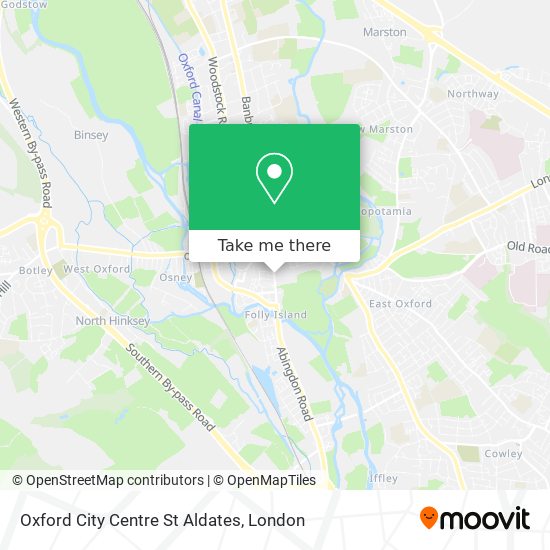 Oxford City Centre St Aldates map