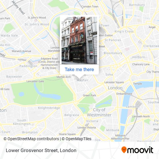 Lower Grosvenor Street map