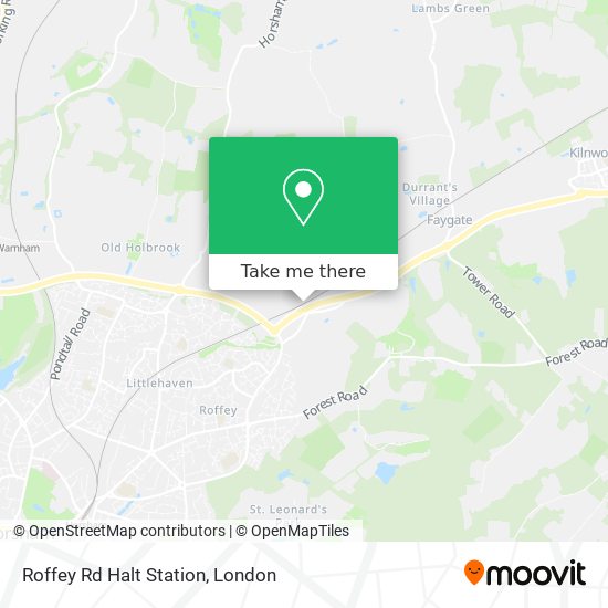 Roffey Rd Halt Station map