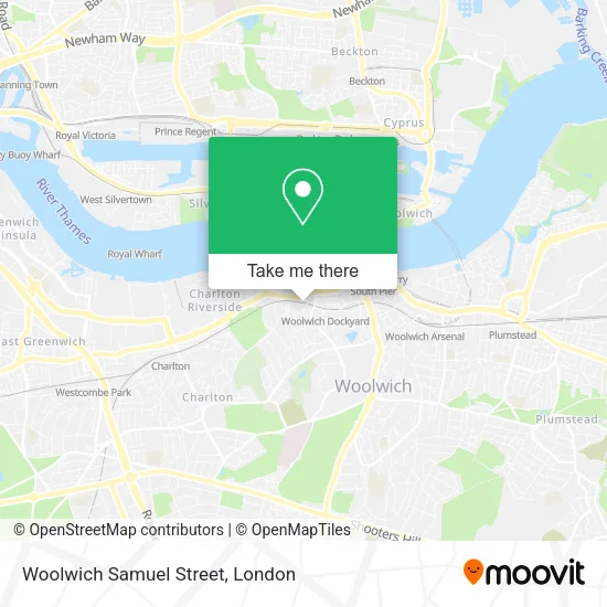 Woolwich Samuel Street map