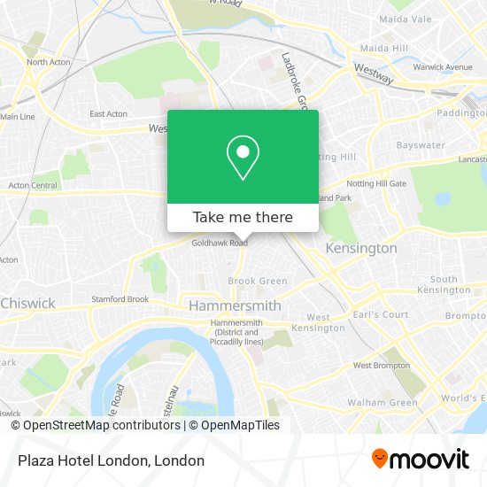Plaza Hotel London map