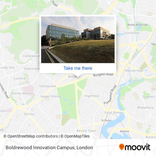 Boldrewood Innovation Campus map