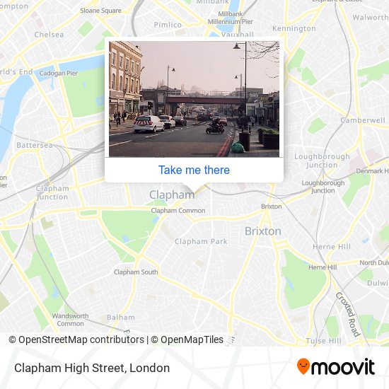 Clapham High Street map
