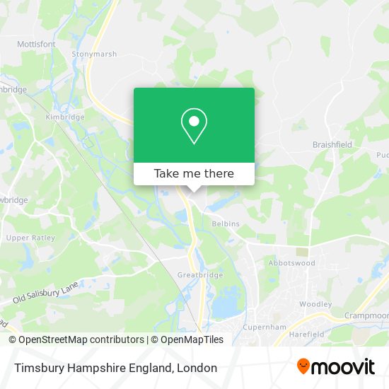 Timsbury Hampshire England map